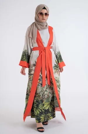 Clara Print kimono-Abaya Fashion