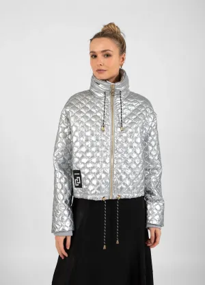 COSTER Quilted Jacket in Silver