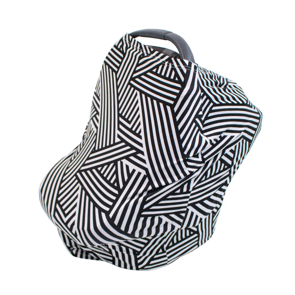 Cotton Jersey 5-in-1 Cover:  Nursing Cover/Car Seat Cover/Carrier Cover/Shopping Cart Cover/Scarf