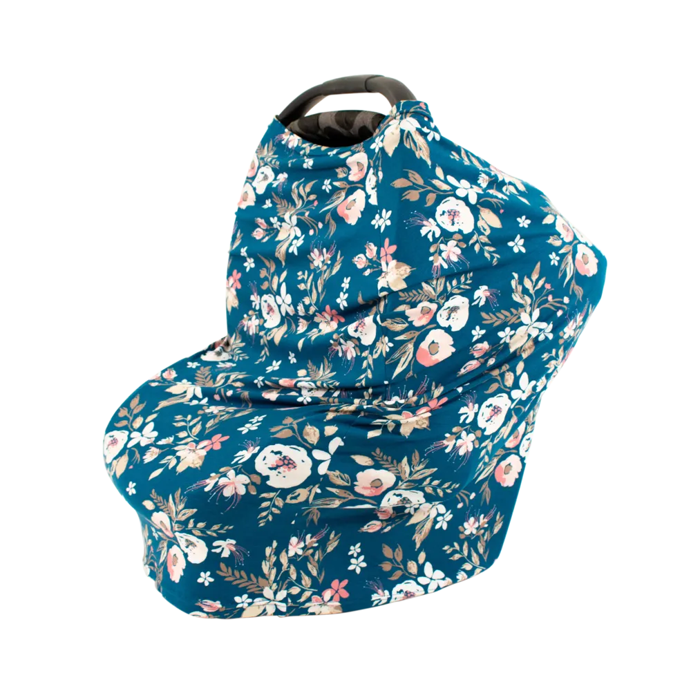 Cotton Jersey 5-in-1 Cover:  Nursing Cover/Car Seat Cover/Carrier Cover/Shopping Cart Cover/Scarf