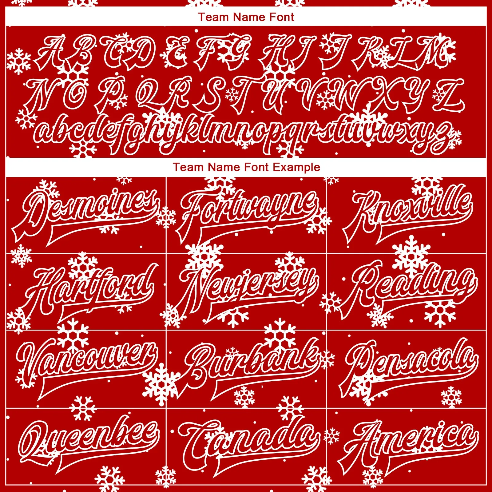 Custom Red White Christmas 3D Bomber Full-Snap Varsity Letterman Jacket