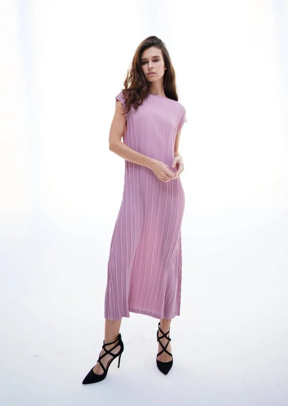 Dara Pleated Dress