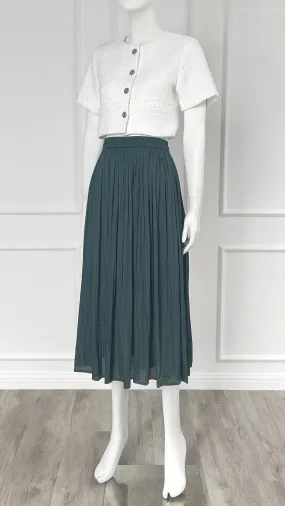 Delphia Silky Shine Long Flare Skirt