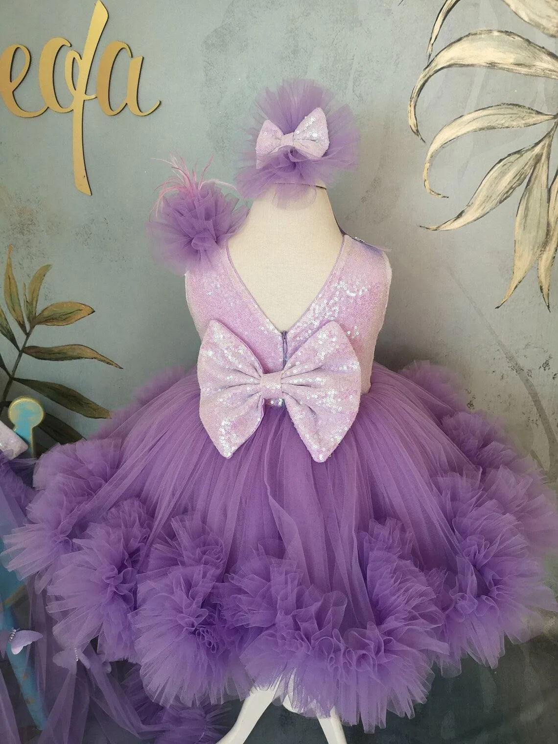 Dreamy Fairy Princess Dress Fairy Tale Purple Princess Dress