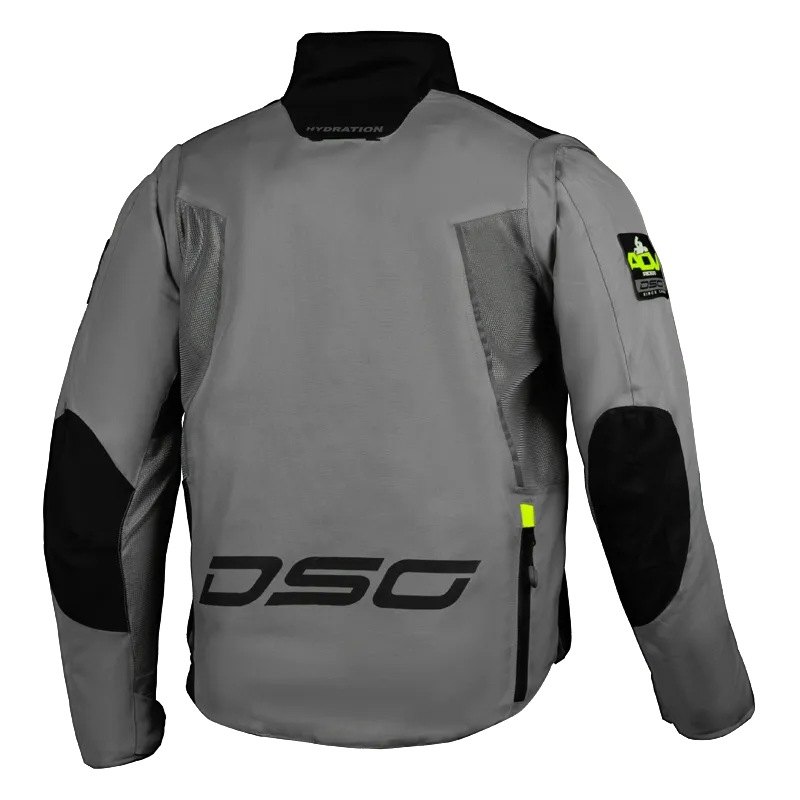 DSG Adv Riding Jacket Grey Black Yellow Flou