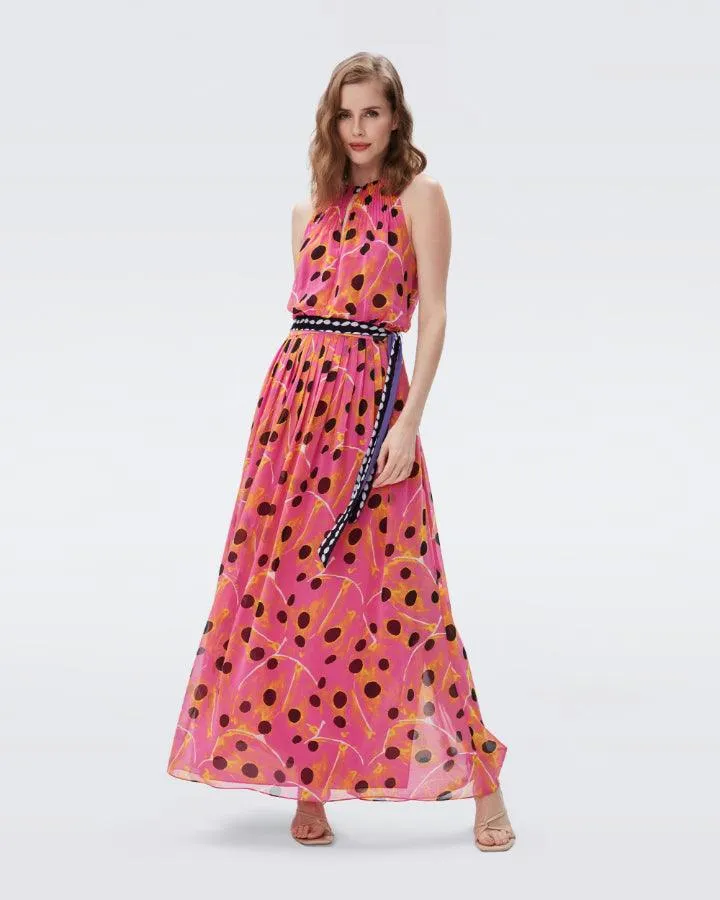 DVF Miriam Dot Maxi Dress