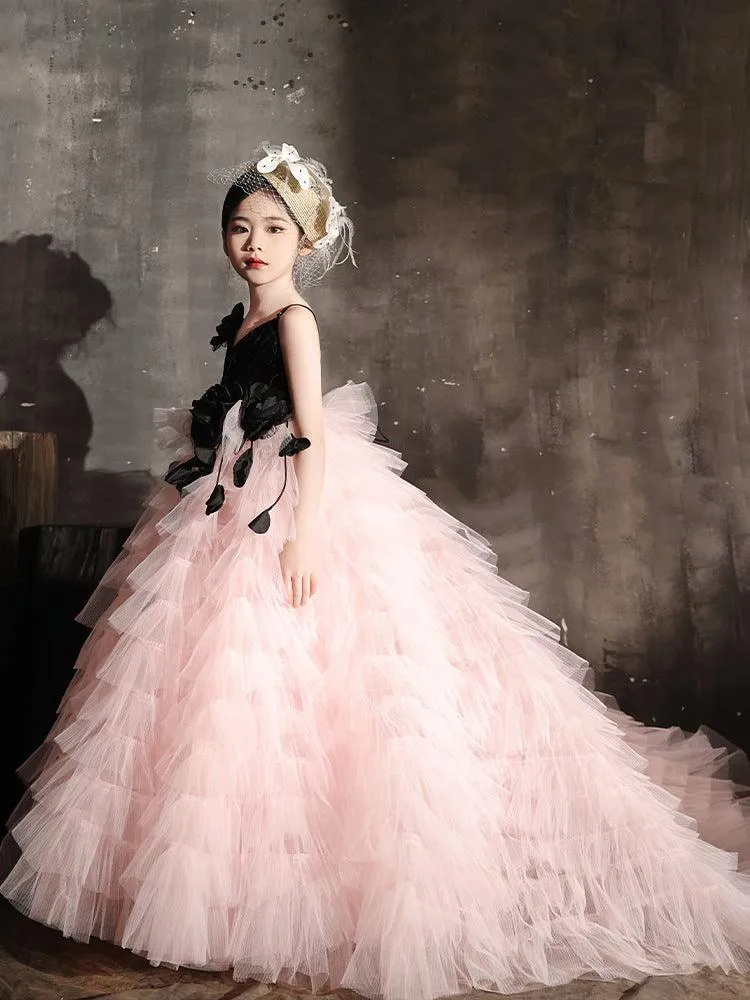 Elegant Princess Formal Dress Elegant Girls' Formal Dress Layered Tulle Girls' Formal Dress