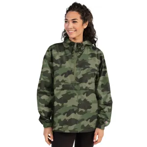 Embroidered Champion Packable Women Jacket - Army