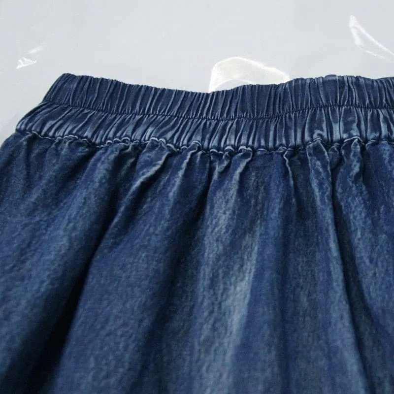 Erika Peasant Skirt, Denim