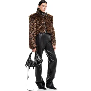 Faux Fur Jacket - S