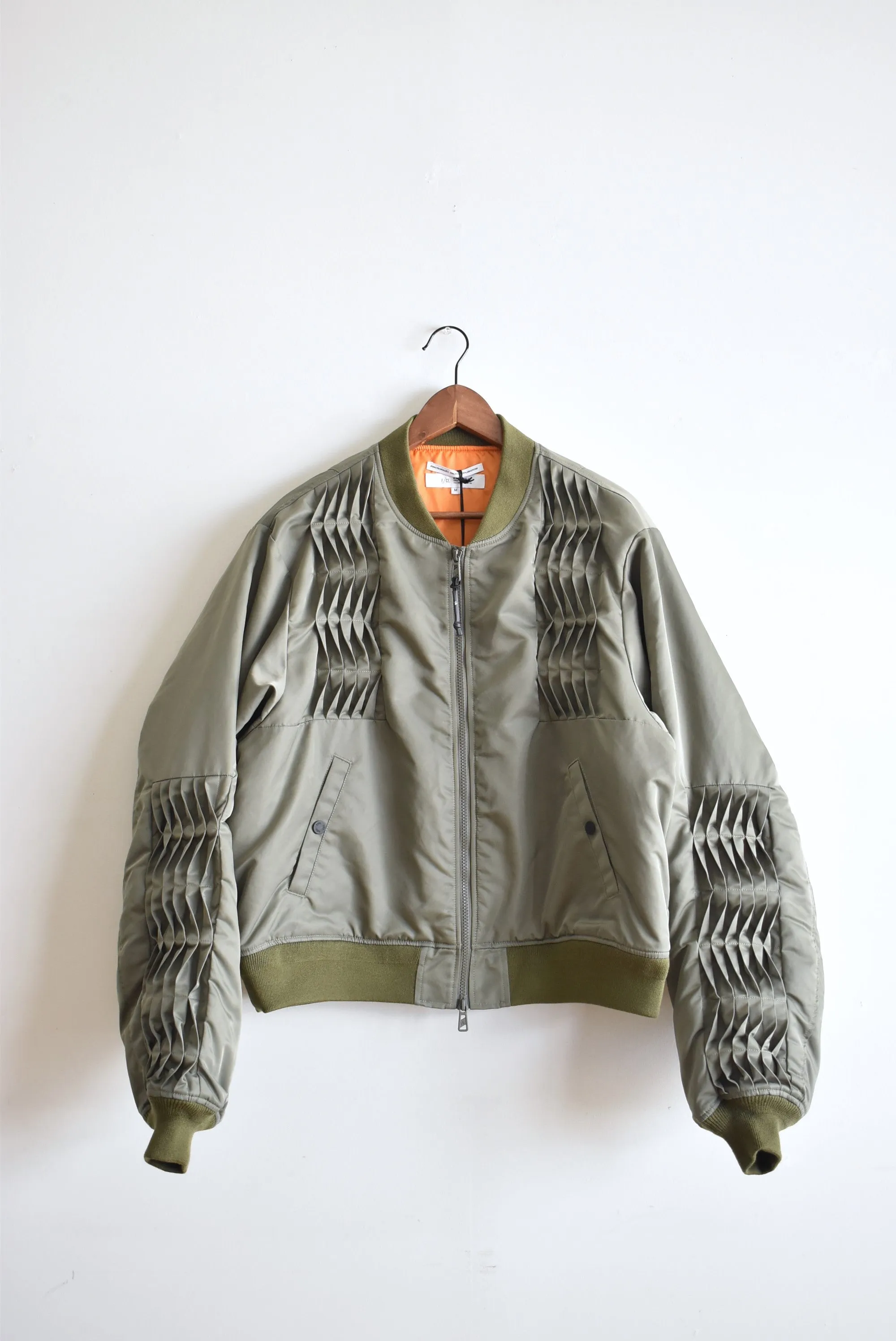 「F/CE.」folding pleats flight jacket