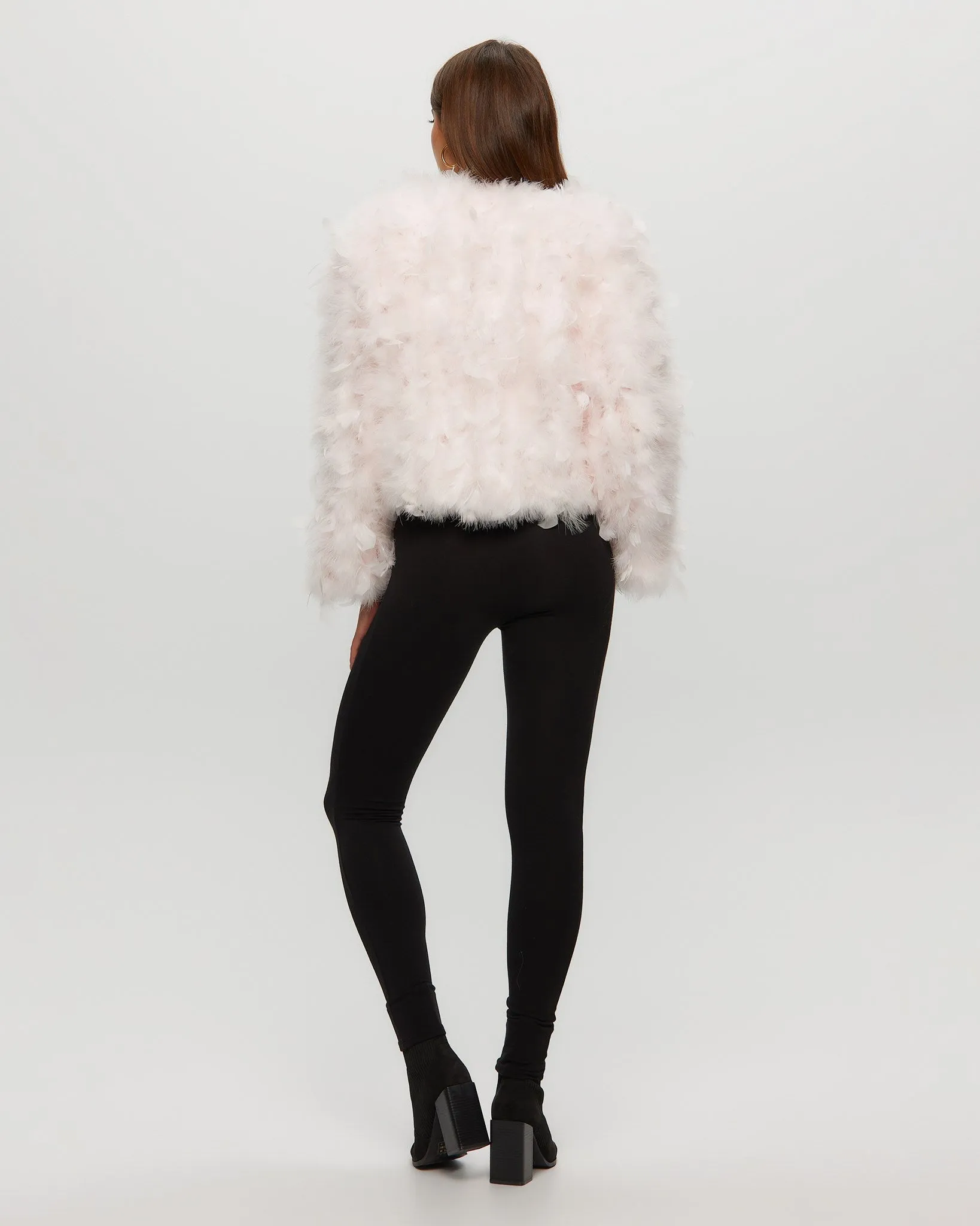 Feather Cropped Jacket