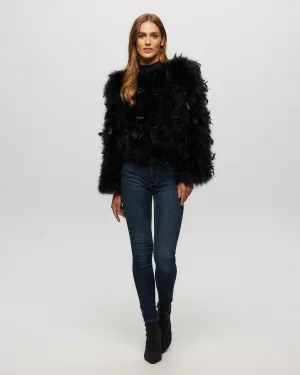 Feather Cropped Jacket