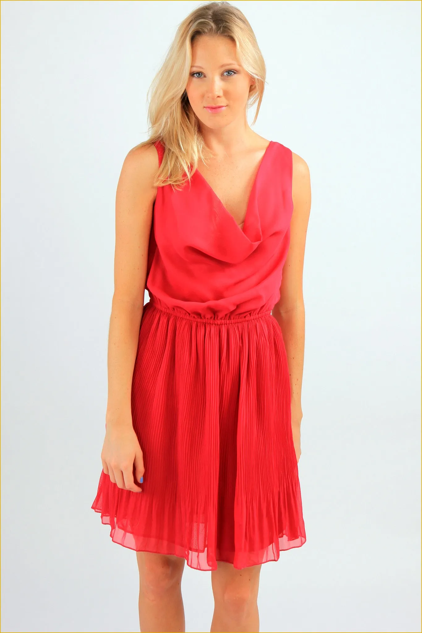 Femme Pleated Mini Dress