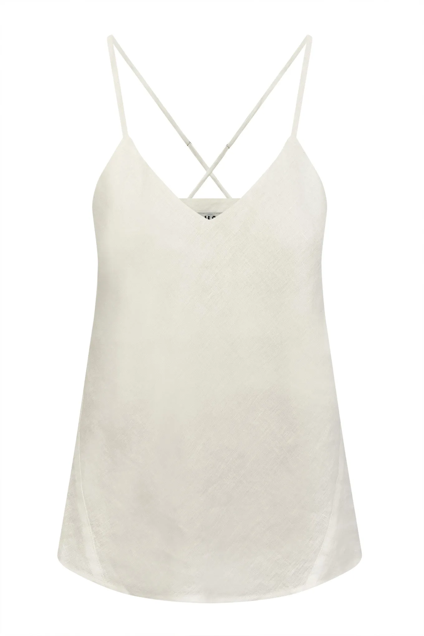 Fleur Linen Camisole Off White