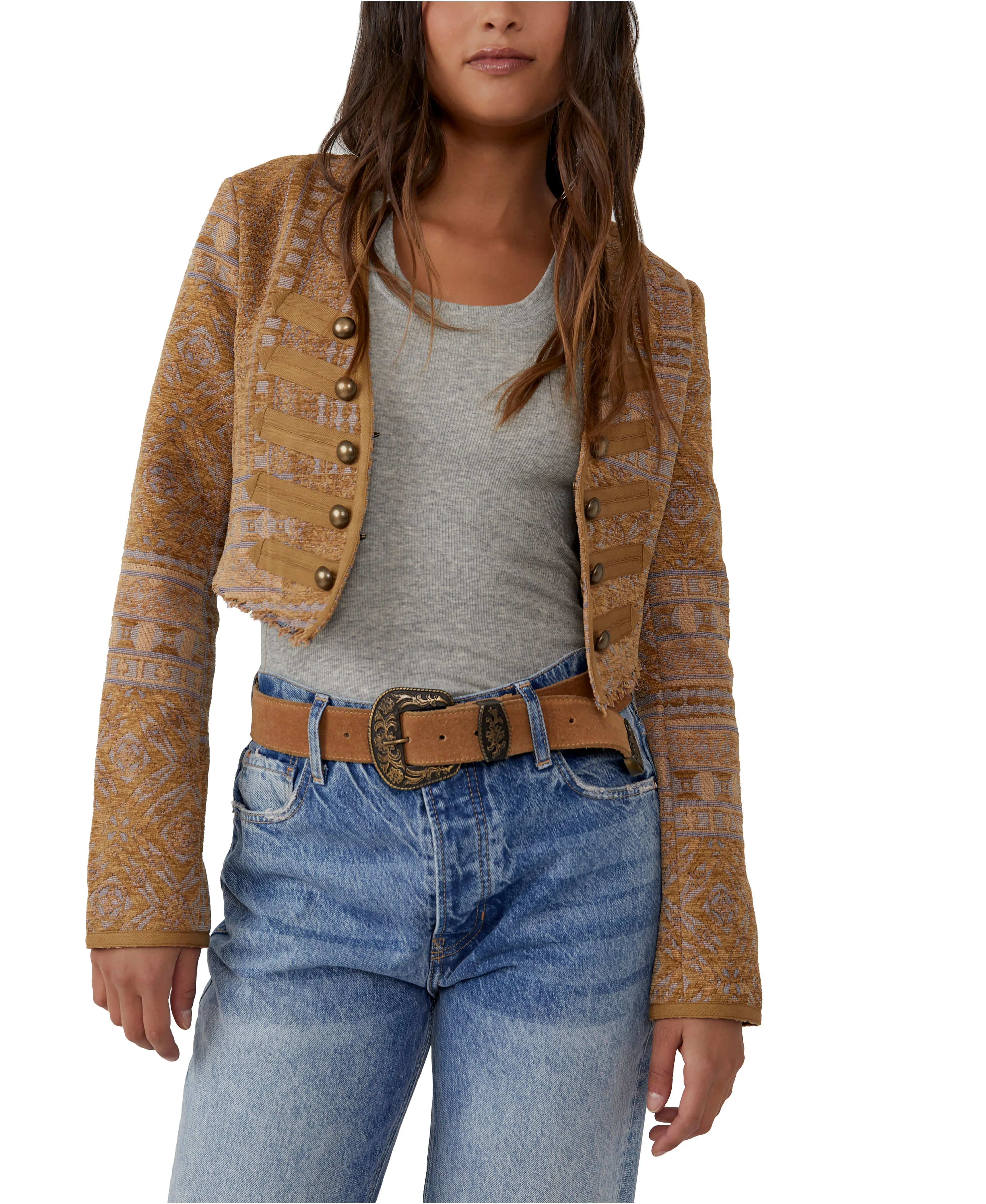 Free People Juliette Cropped Jacket