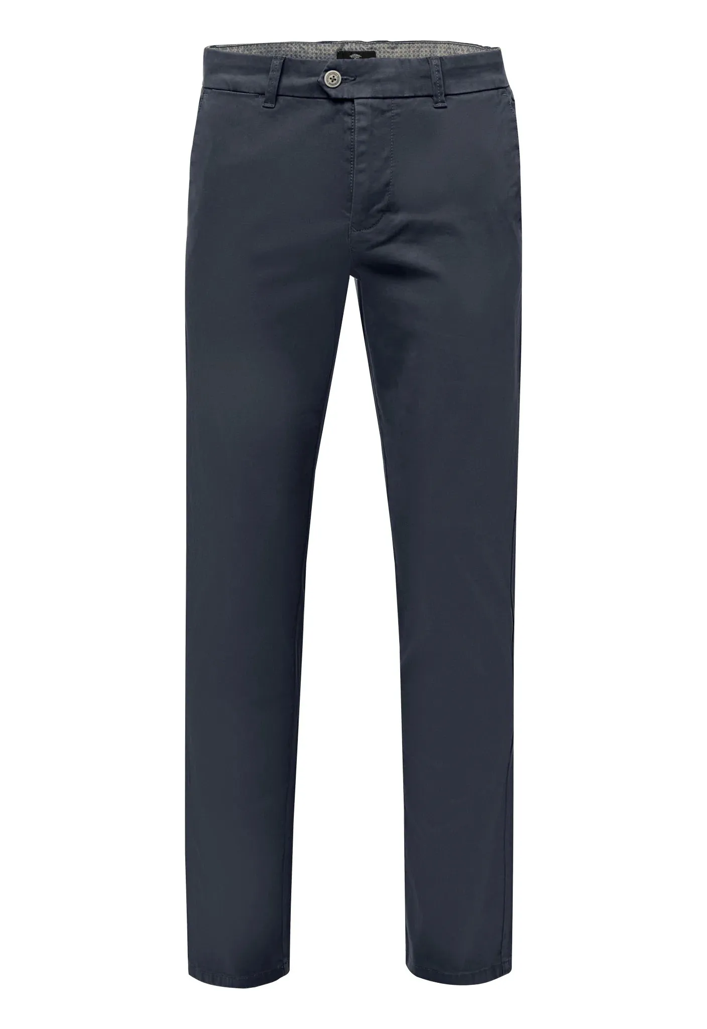 FYNCH HATTON Togo Chino Trousers - Men's Stretch Cotton – Dark Navy