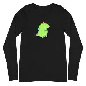 Gaming Dino - Long Sleeve Tee - LOTS OF COLORS!