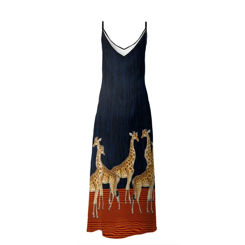 Giraffe Safari Slip Dress