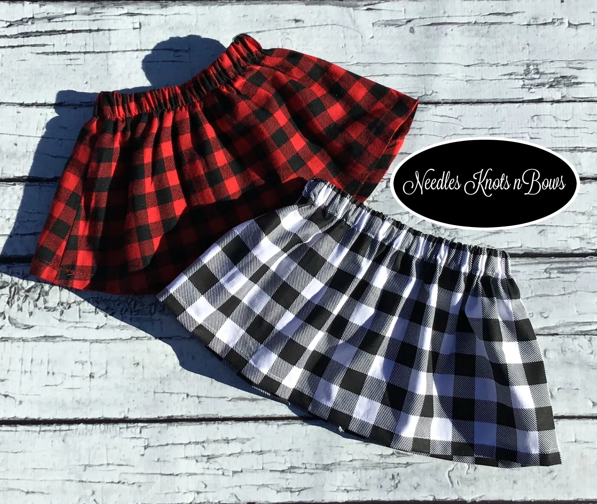 Girls Buffalo Plaid Skirt, Baby, Toddler Skirts