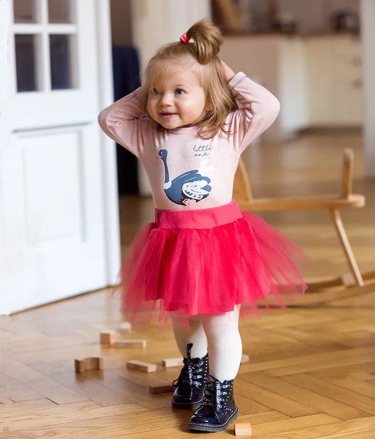 Girls Summer Tulle Skirt In Pink