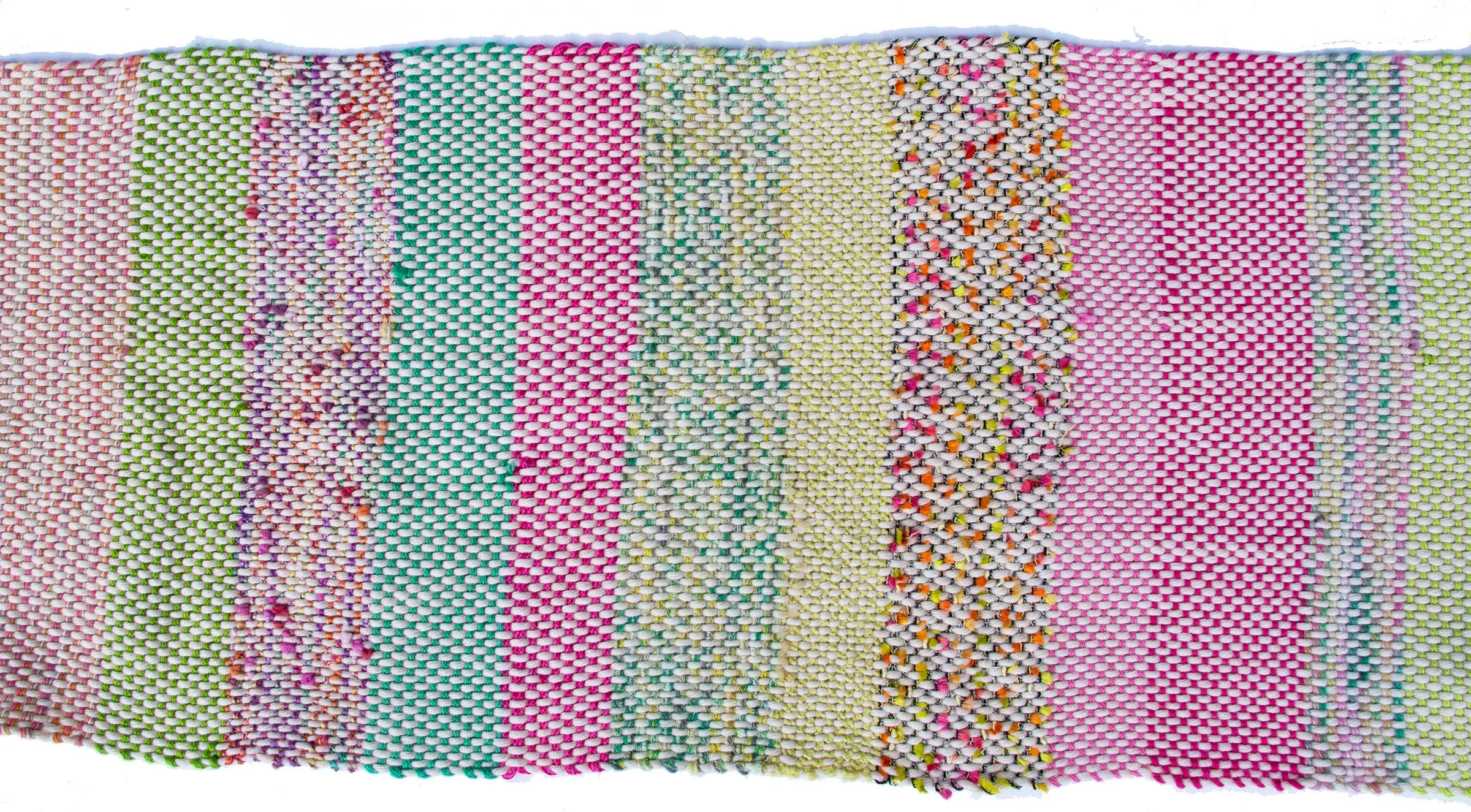 Handwoven Scarf, "Vintage Rose," 8.5 x 73 inches