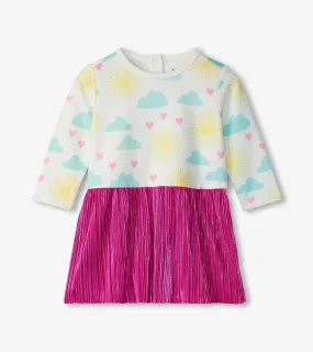 Hatley Layered Knit Dress - Happy Skies