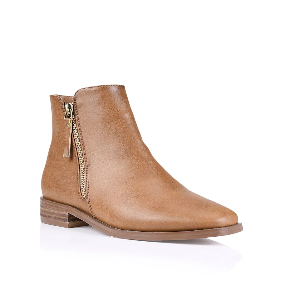 Hawk Ankle Boots - Tan