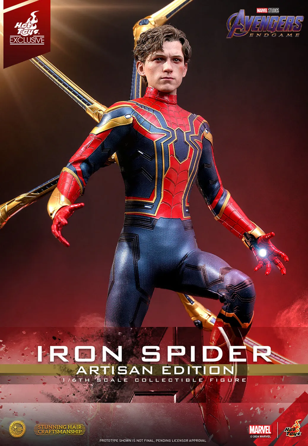 HOT TOYS MARVEL’S AVENGERS: ENDGAME - 1/6TH SCALE IRON SPIDER COLLECTIBLE FIGURE (ARTISAN EDITION）- MMS761AE