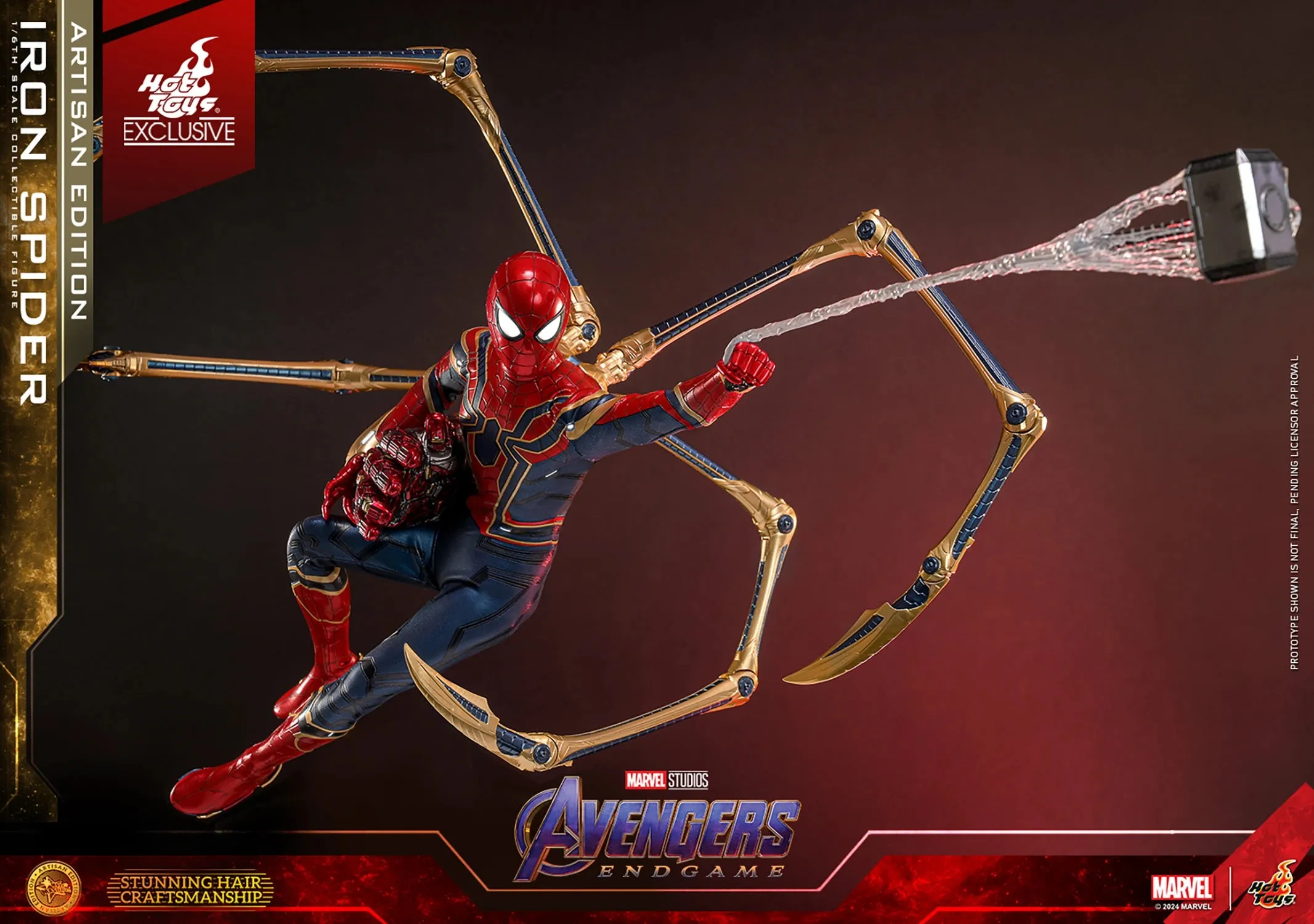 HOT TOYS MARVEL’S AVENGERS: ENDGAME - 1/6TH SCALE IRON SPIDER COLLECTIBLE FIGURE (ARTISAN EDITION）- MMS761AE