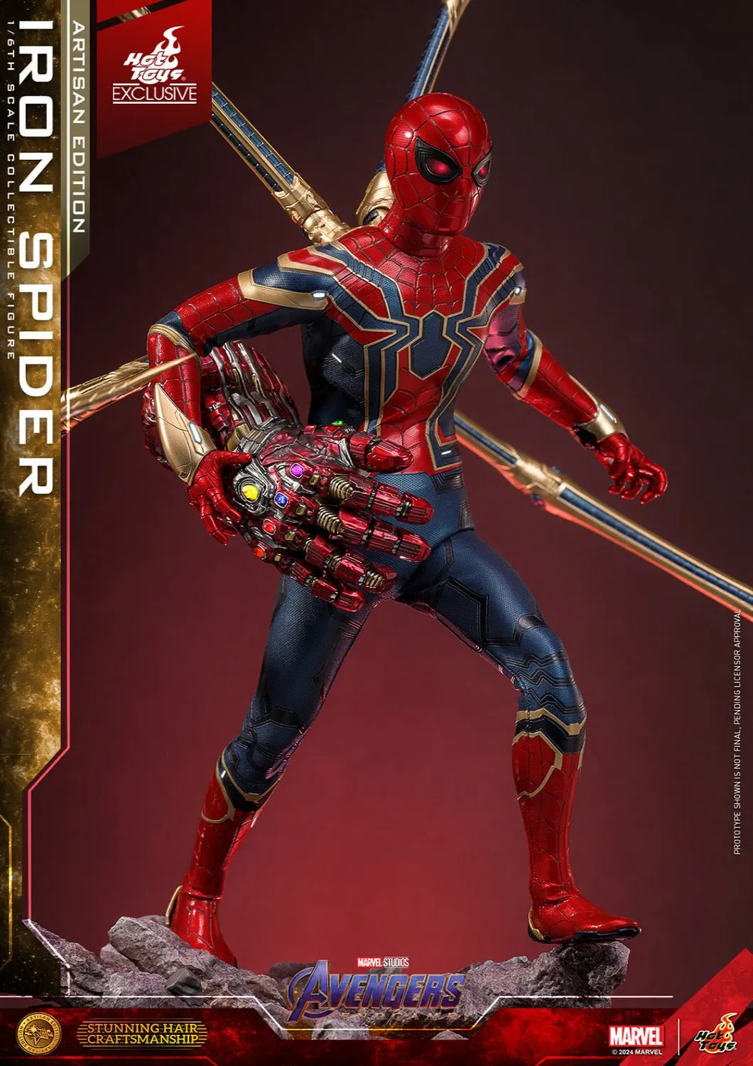 HOT TOYS MARVEL’S AVENGERS: ENDGAME - 1/6TH SCALE IRON SPIDER COLLECTIBLE FIGURE (ARTISAN EDITION）- MMS761AE