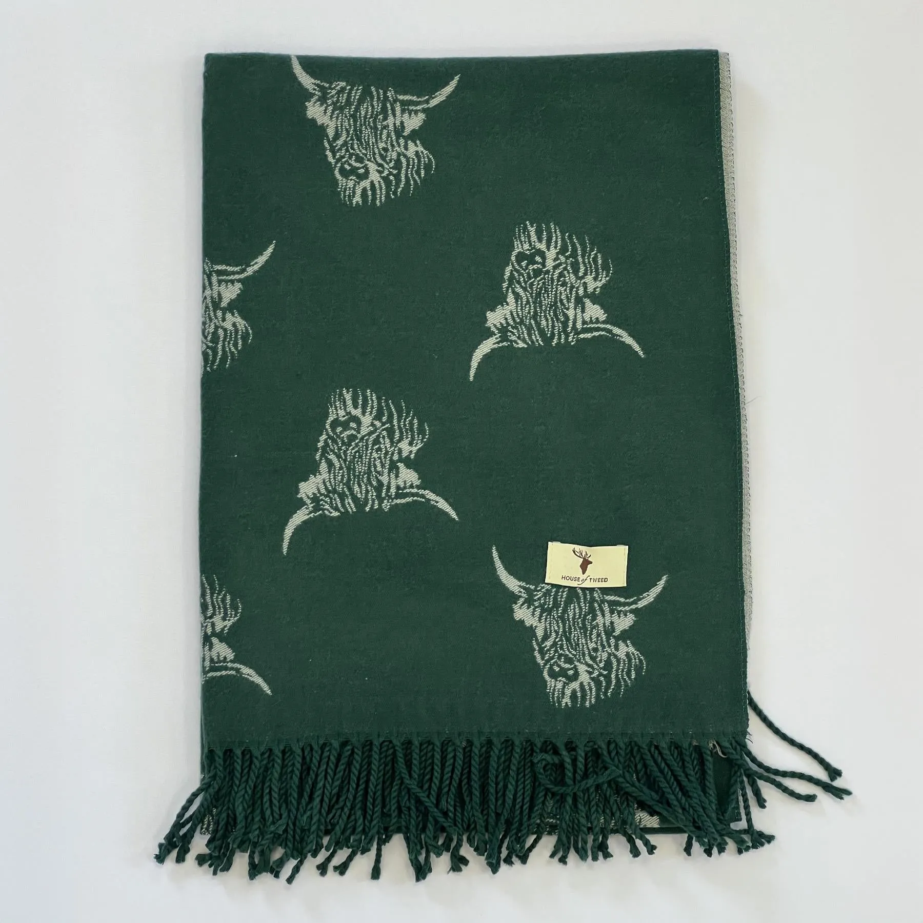 House of Tweed Highland Cattle Scarf