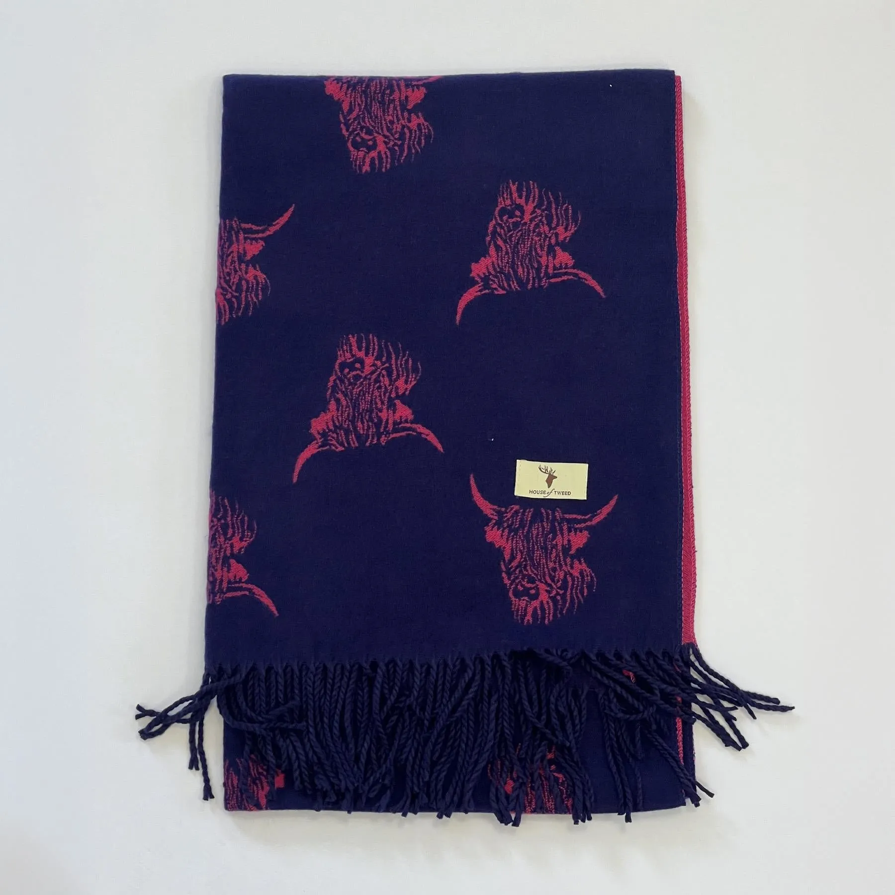 House of Tweed Highland Cattle Scarf