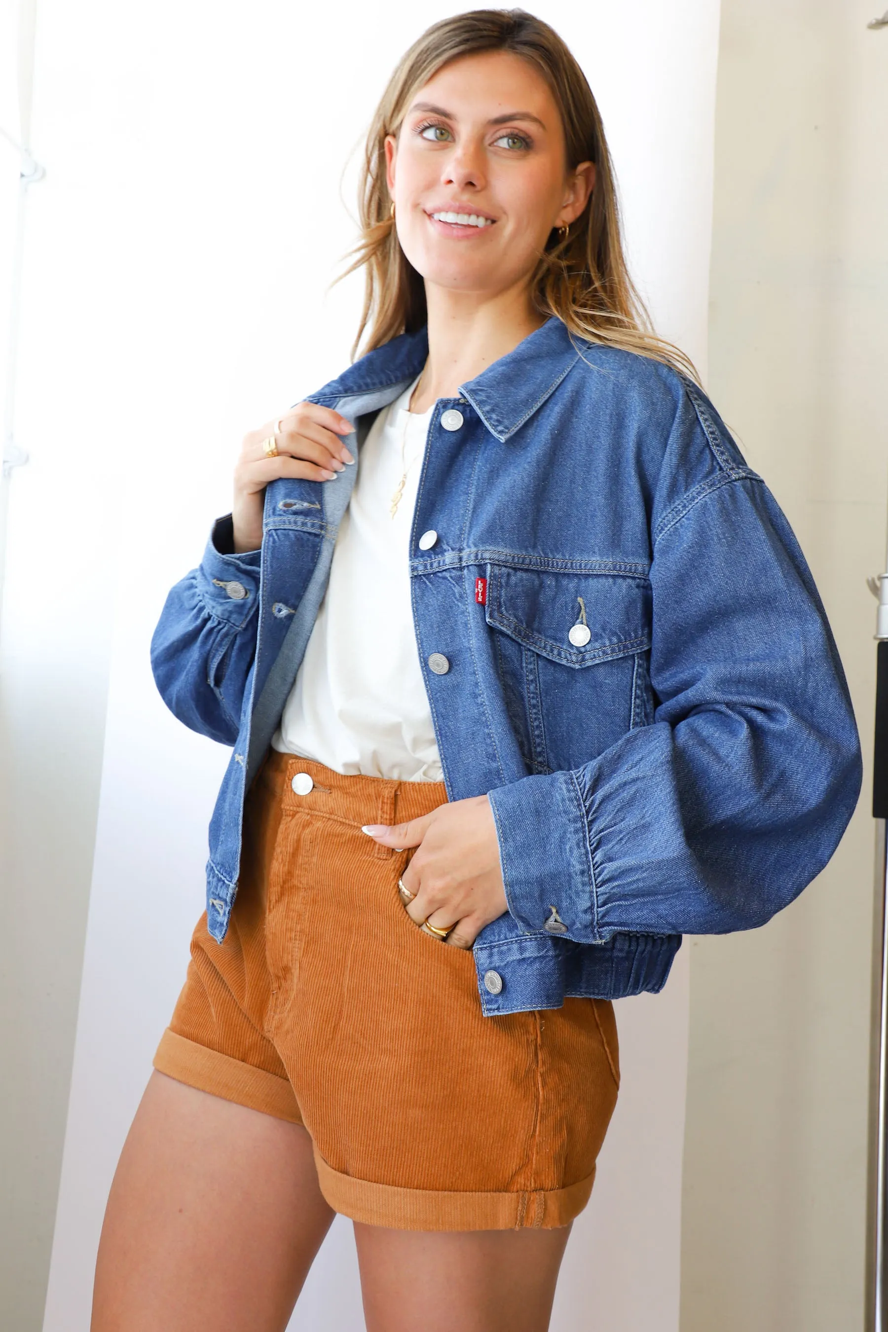 Indigo Scrunchie Trucker