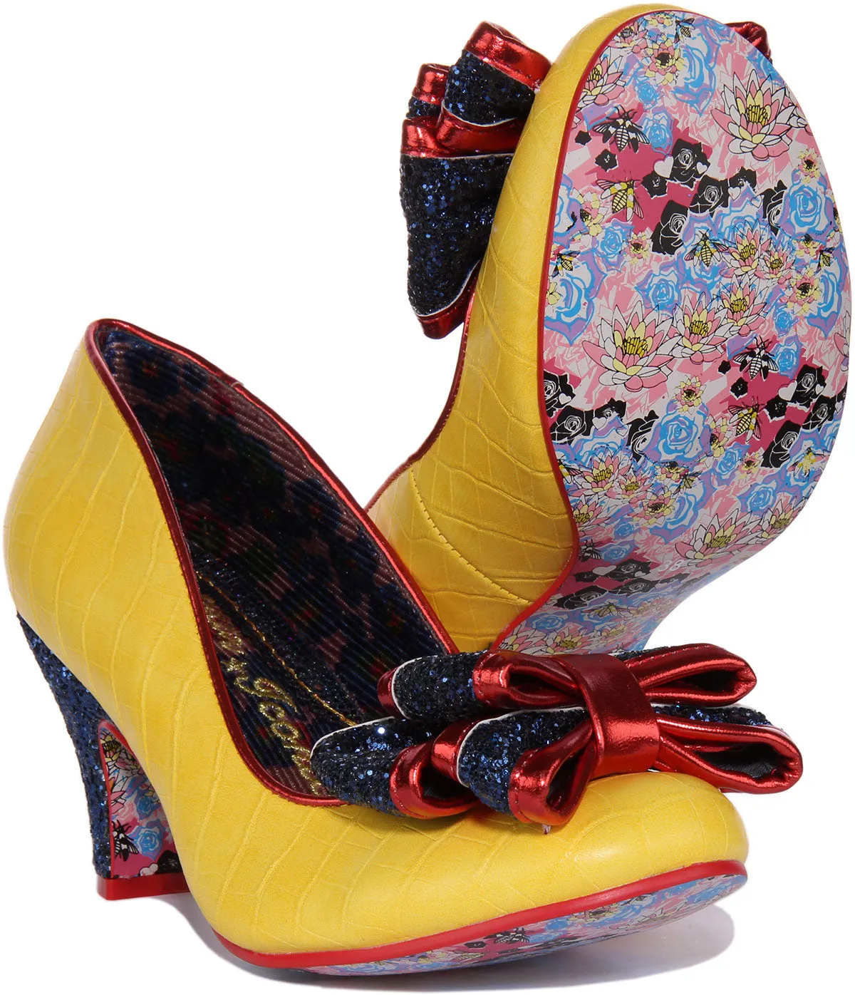 Irregular Choice Ban Joe Croc Effect In Yellow For Women