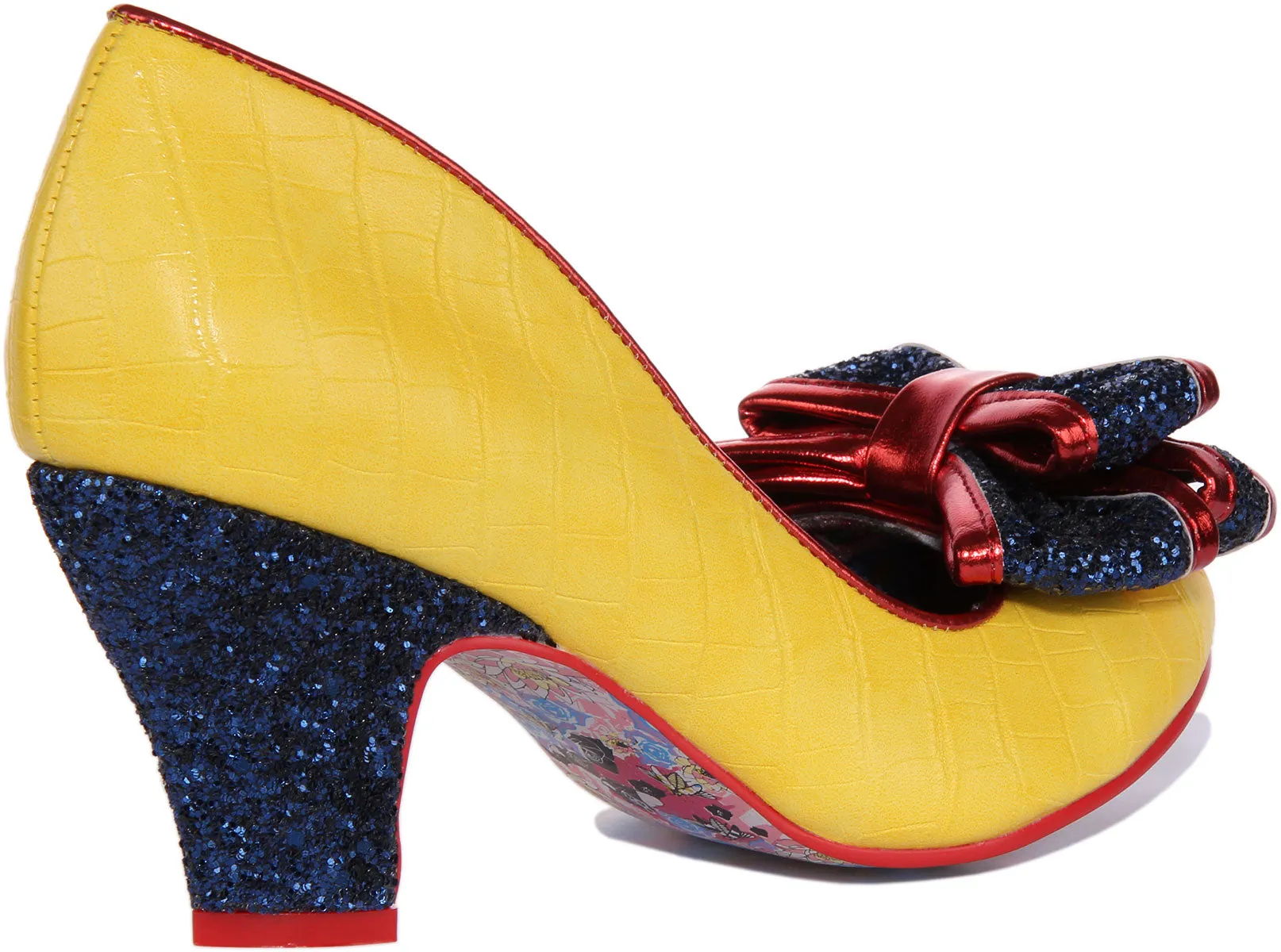 Irregular Choice Ban Joe Croc Effect In Yellow For Women