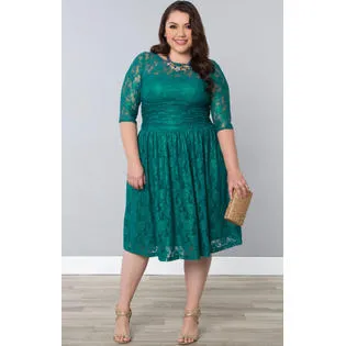 Ketty More Women Round Neck Plus Size Halter Dress-KMWD317