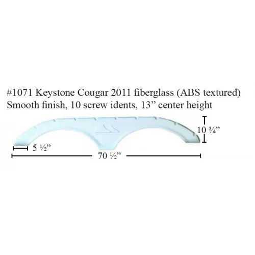 Keystone RV Tandem Fiberglass Fender Skirt (1071)