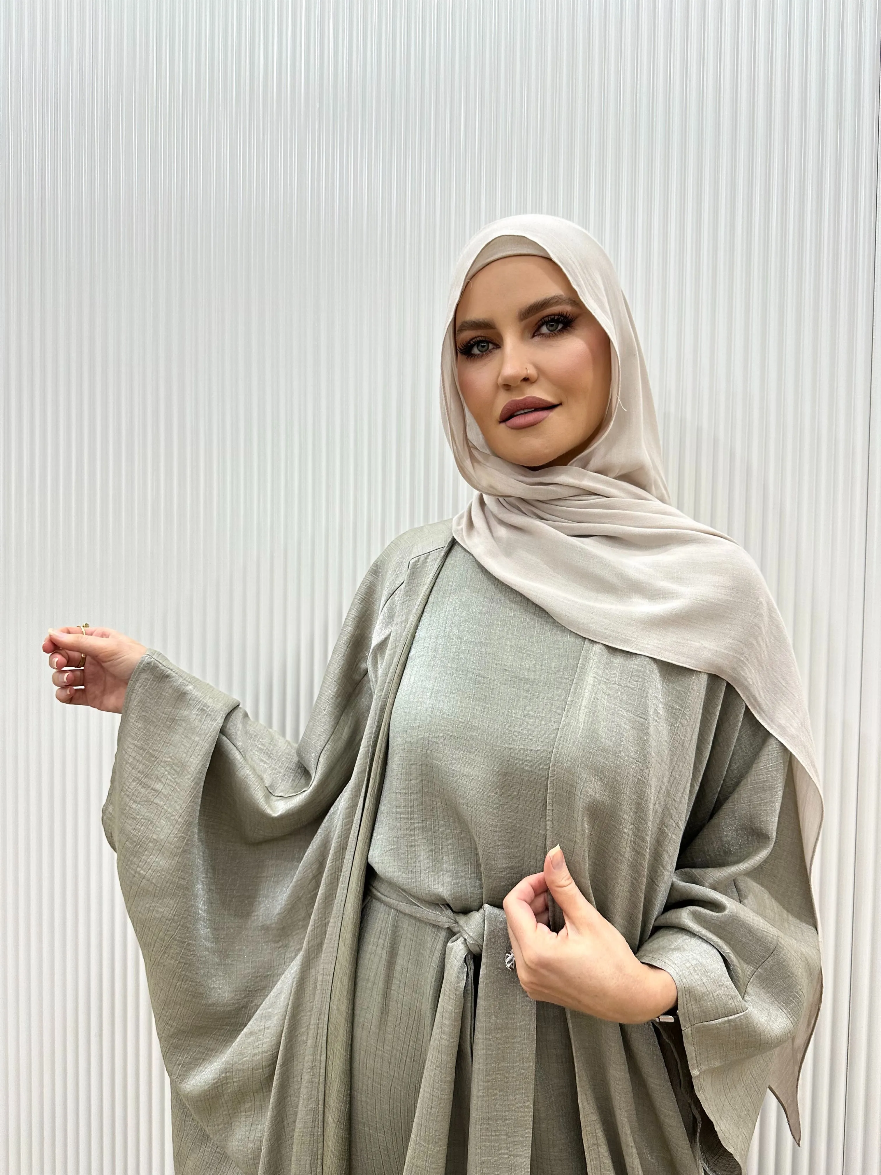 KHAWAJI BATWING 2PCS ABAYA