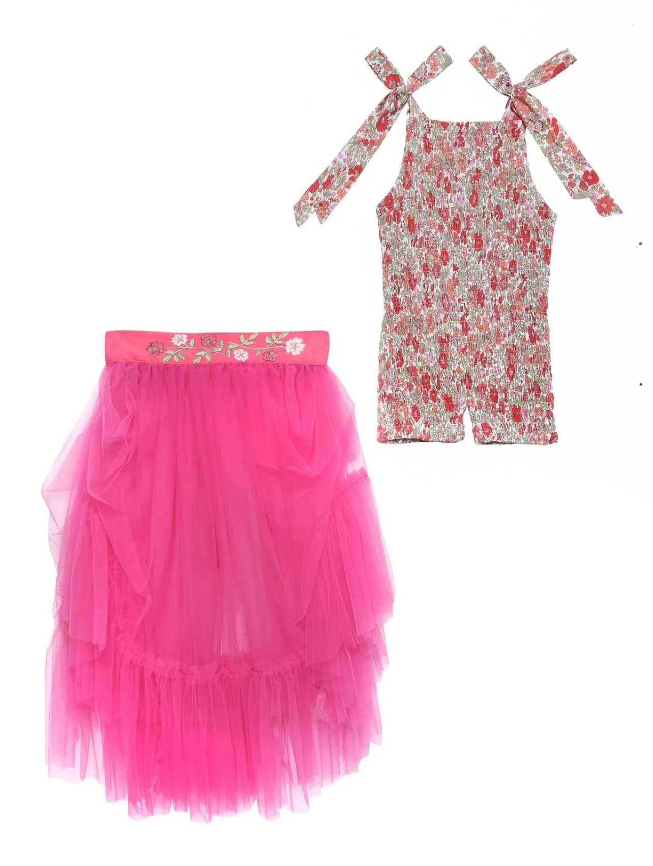 Kiki Dress Coral Aster