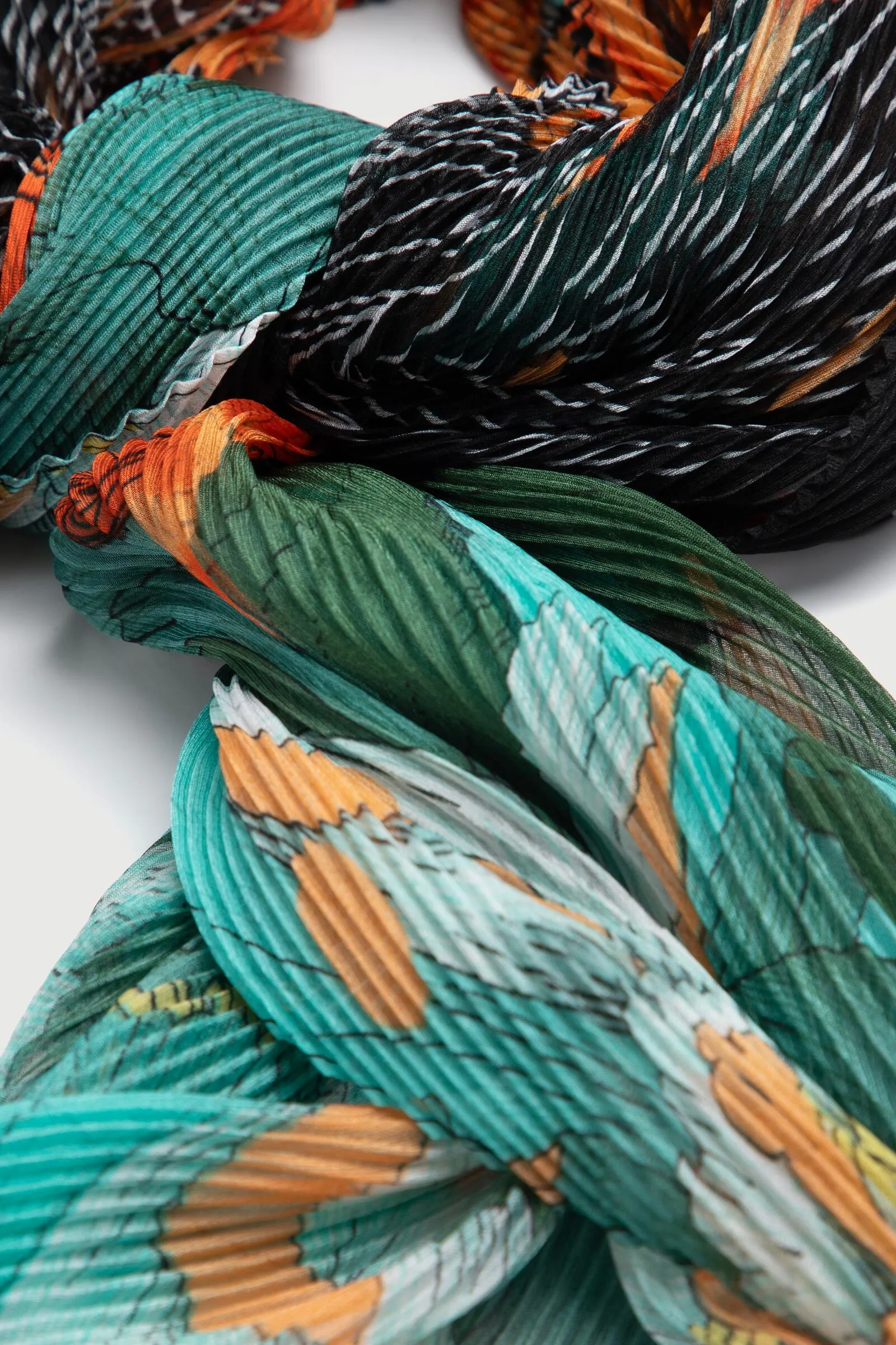 Koi Pond Pleated Scarf