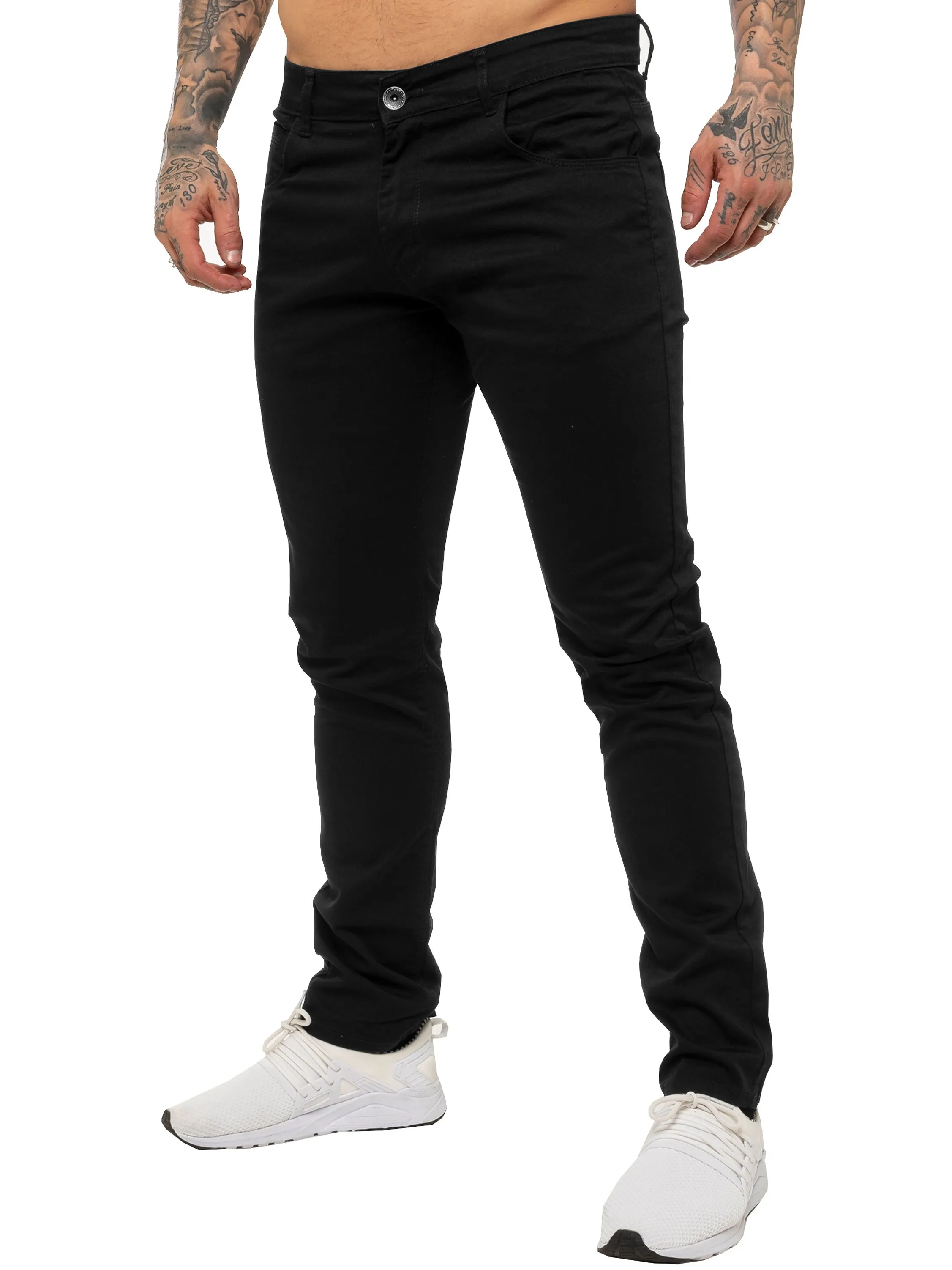 Kruze | Mens Slim Fit Stretch Chinos