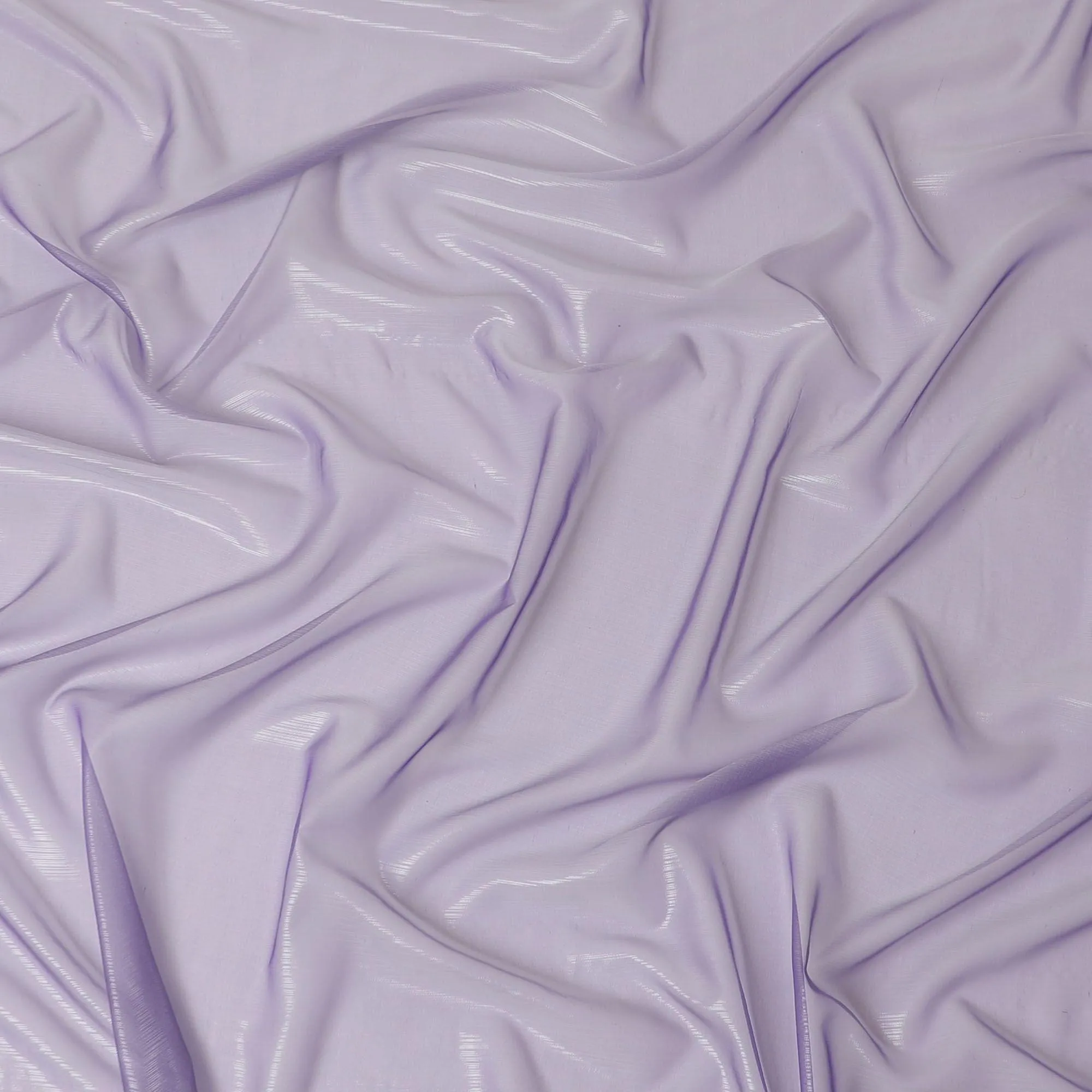 Lavender plain French lame silk chiffon fabric with shiny finish-D6482