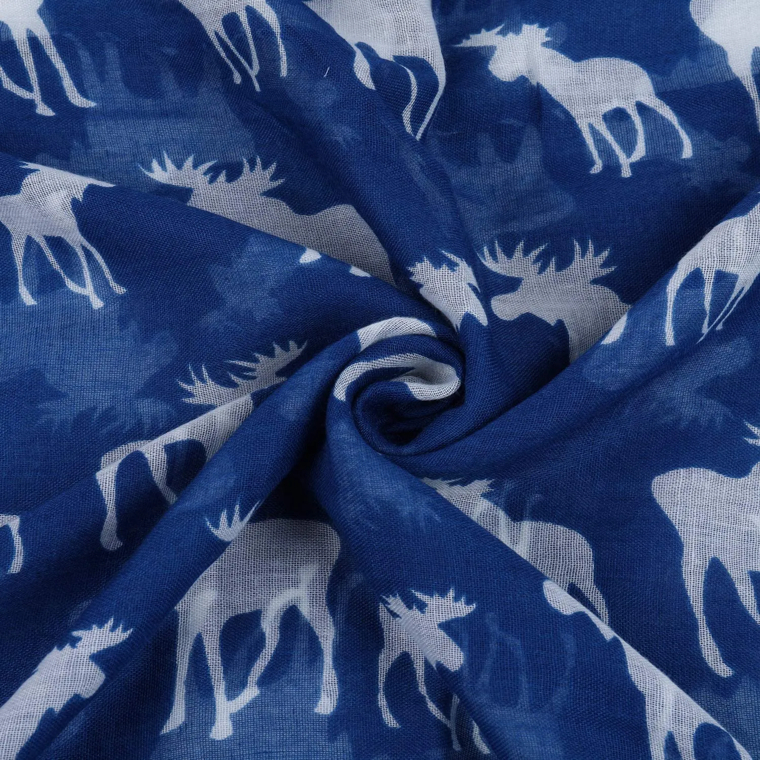 Lightweight Circle Infinity Scarves Moose Print Shawl Wrap Scarf For Women And Men