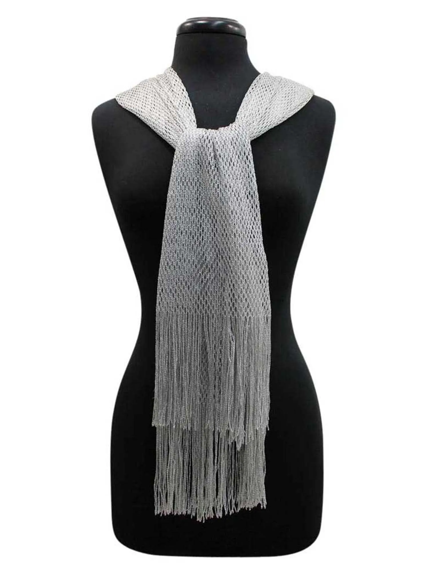 Lightweight Mesh Metallic Scarf