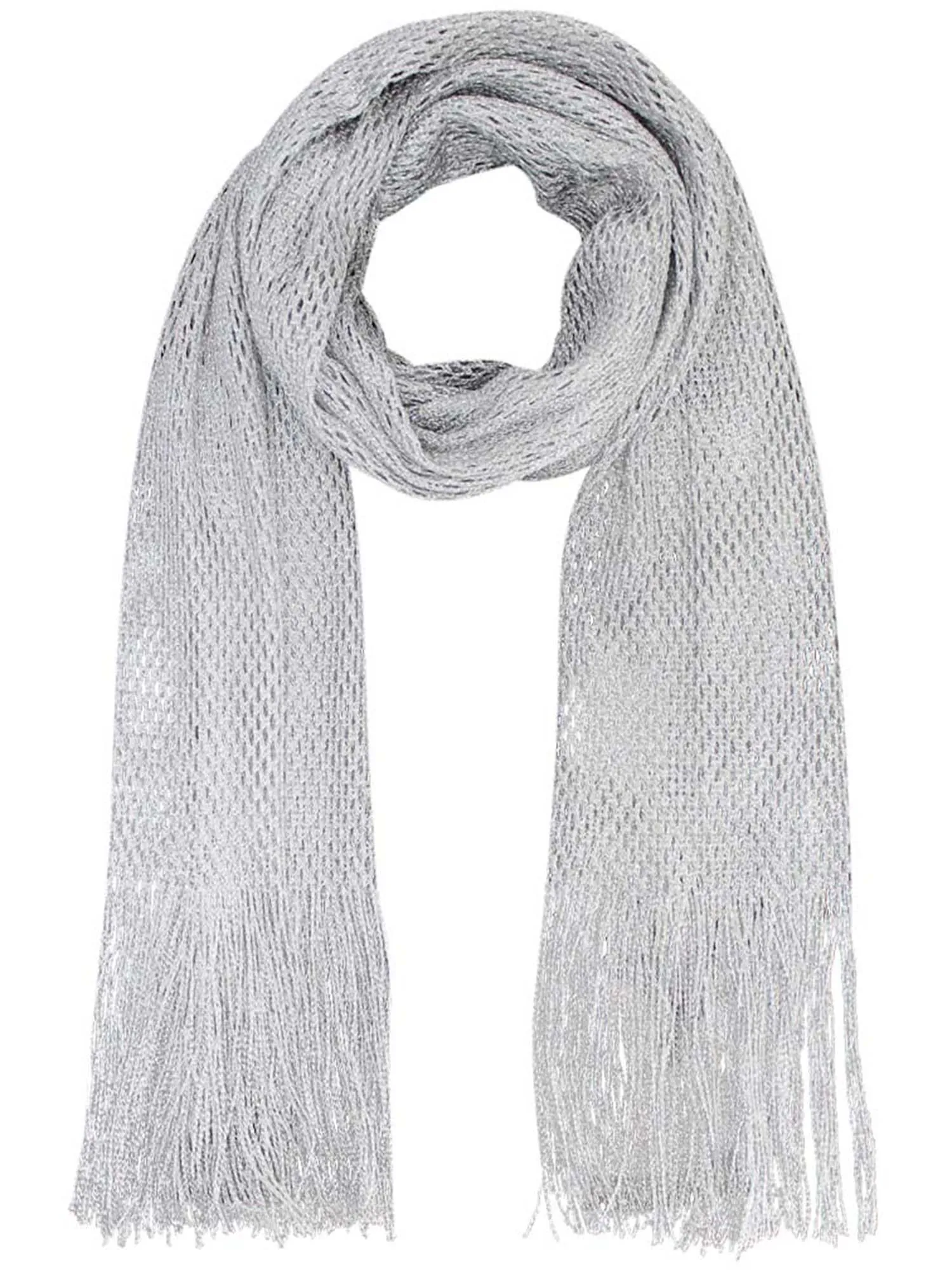 Lightweight Mesh Metallic Scarf