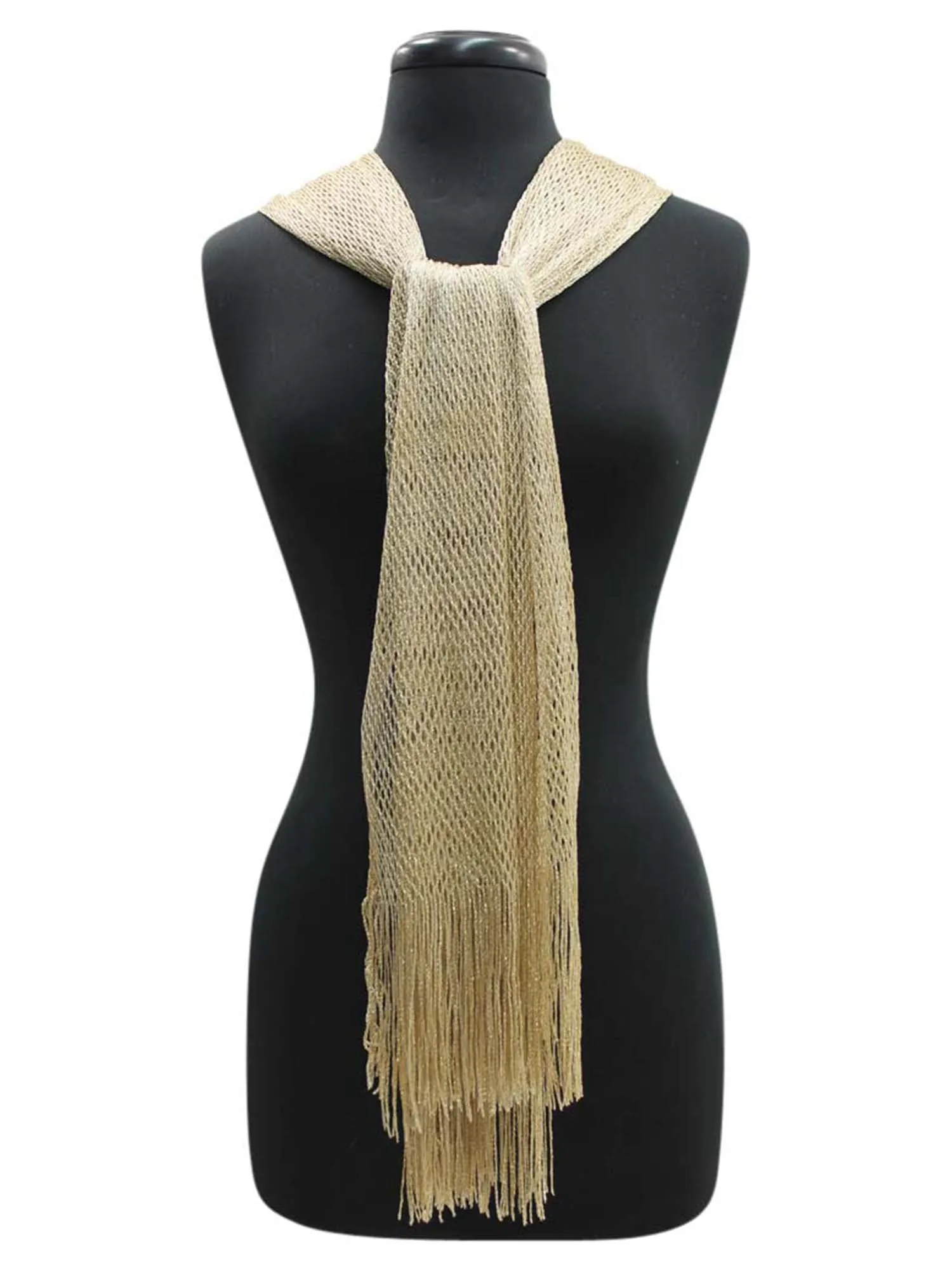 Lightweight Mesh Metallic Scarf