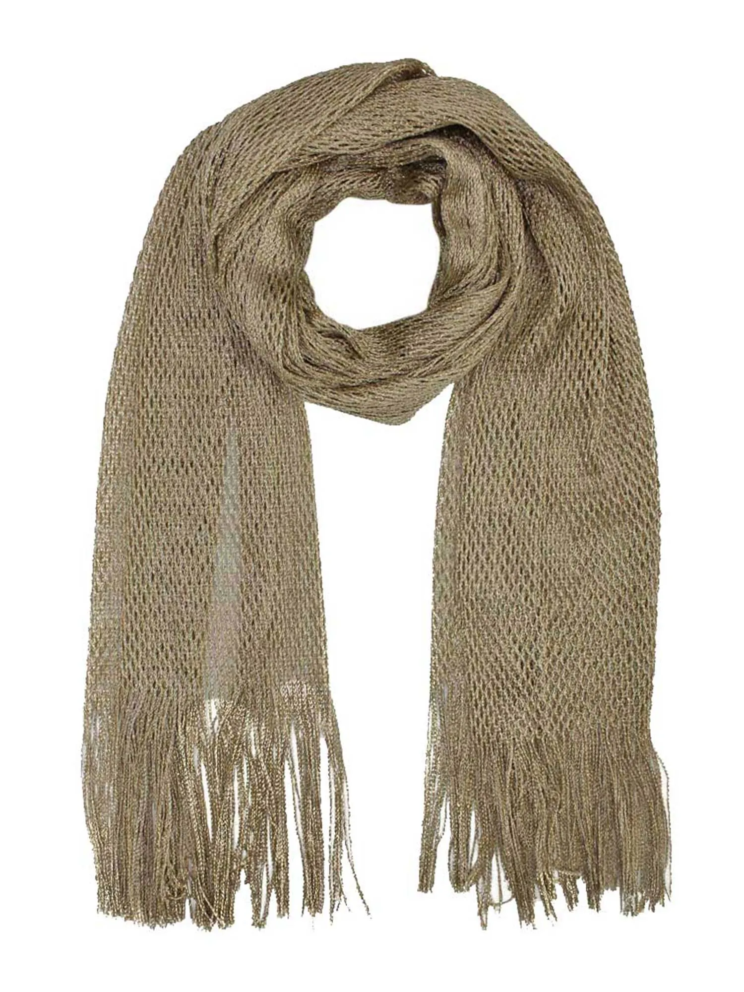 Lightweight Mesh Metallic Scarf