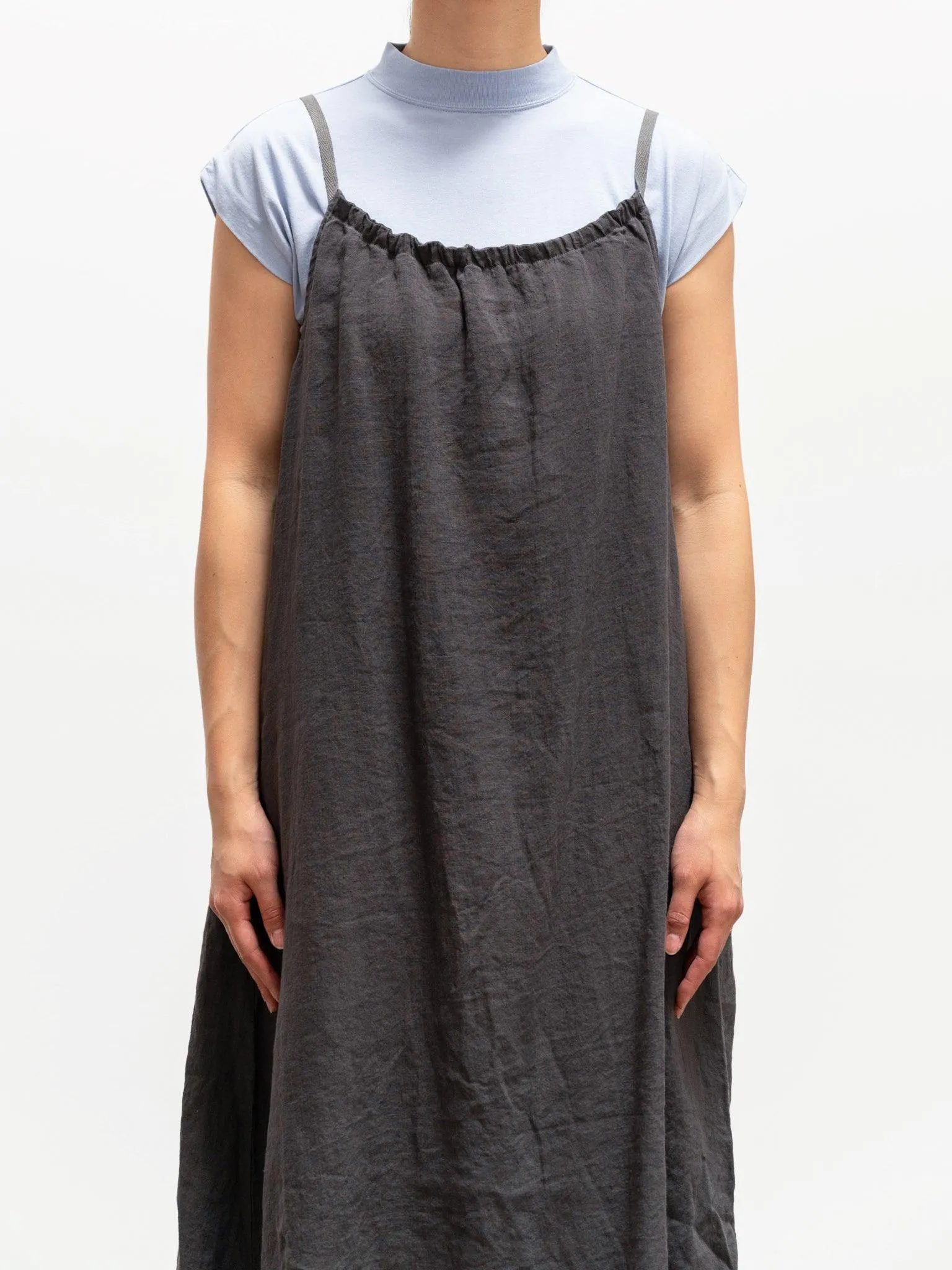 Linen Camisole Dress - Smoke Gray