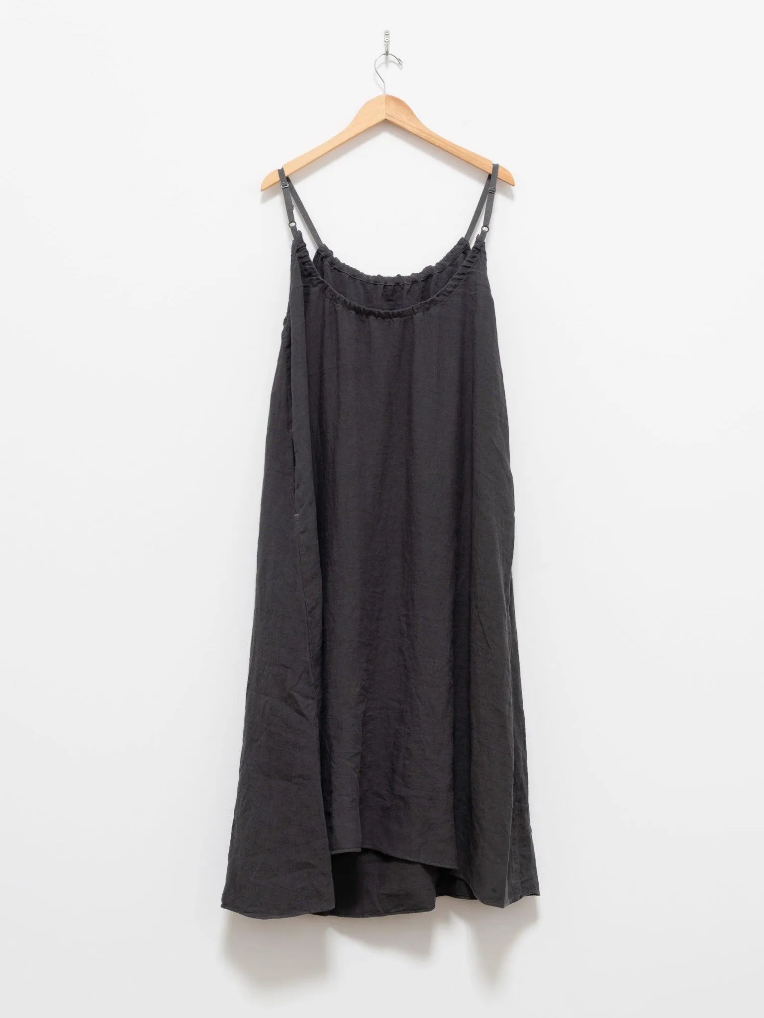 Linen Camisole Dress - Smoke Gray